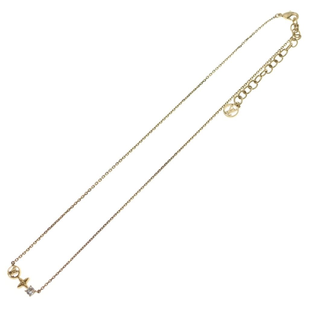 Louis Vuitton Collier Petit Pendant Chain Gold Rhinestone — view 2
