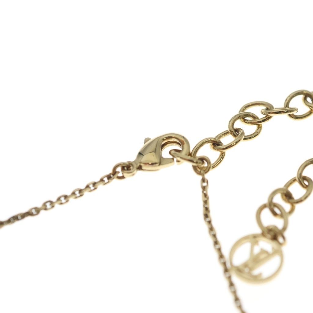 Louis Vuitton Collier Petit Pendant Chain Gold Rhinestone — view 4
