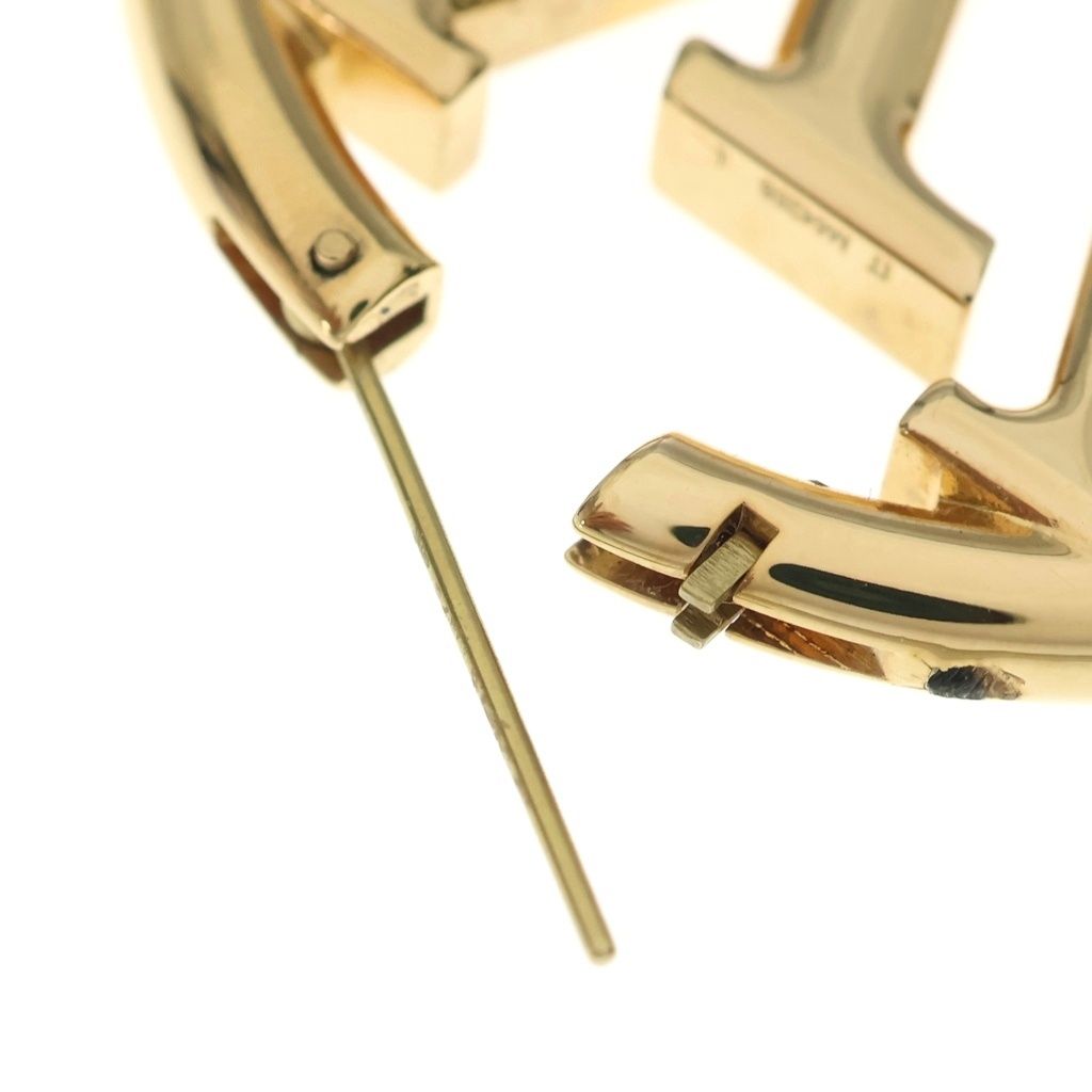 Louis Vuitton Earrings Hoop Louise Gold — view 5