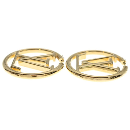 Louis Vuitton Earrings Hoop Louise Gold — view 3