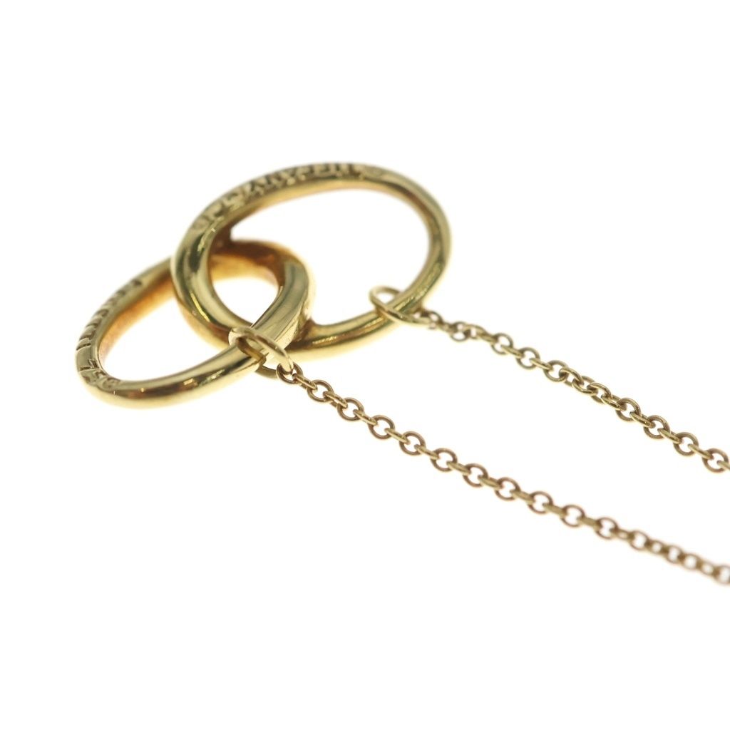 Tiffany & Co Interlocking Circle Pendant Chain Yellow Gold — view 6