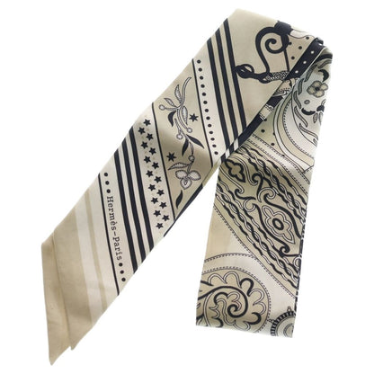 Hermes Twilly Festival Des Amazones Amazon Silk Scarf Ivory