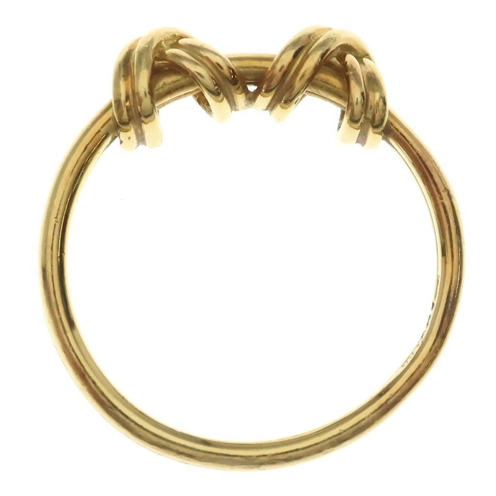 Tiffany & Co Double Signature Ring Yellow Gold — view 6