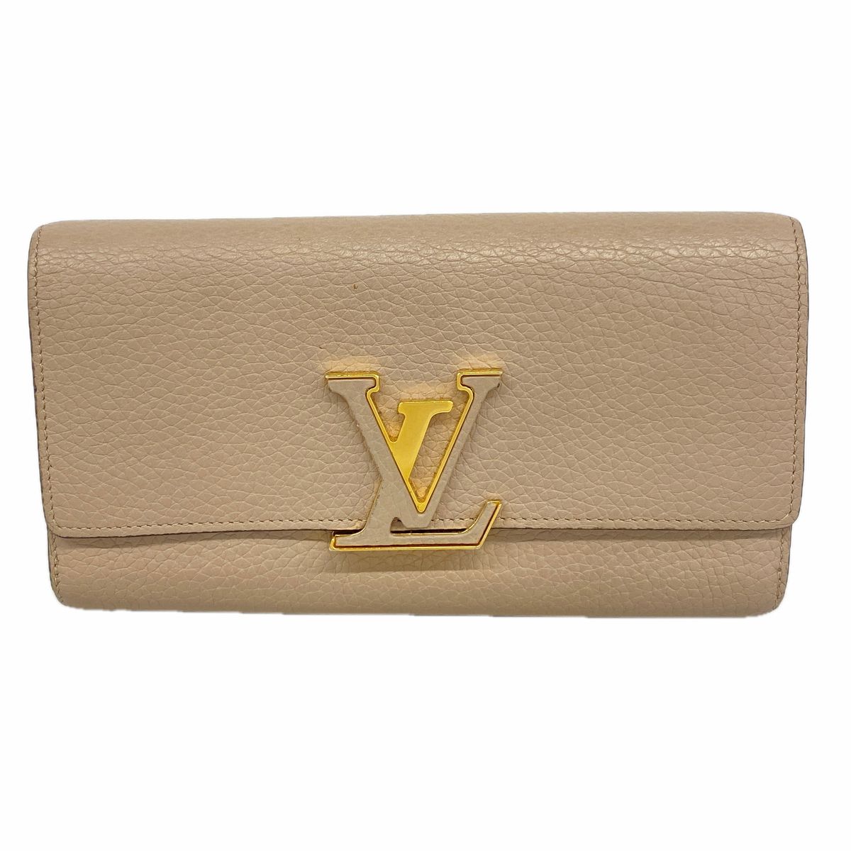 Louis Vuitton Wallet Taurillon Portefeuille Capucines Galet