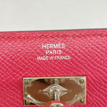 Hermes Trifold Wallet Kelly Medium Veau Epsom Rose Silver — view 4