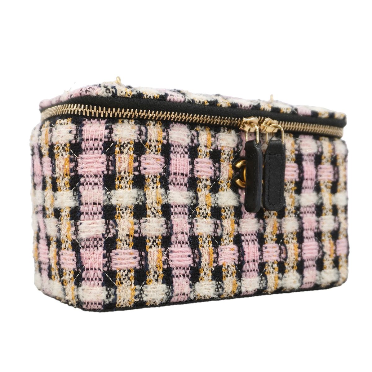 Chanel Shoulder Bag Tweed Multicolor Gold — view 2