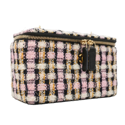 Chanel Shoulder Bag Tweed Multicolor Gold — view 2