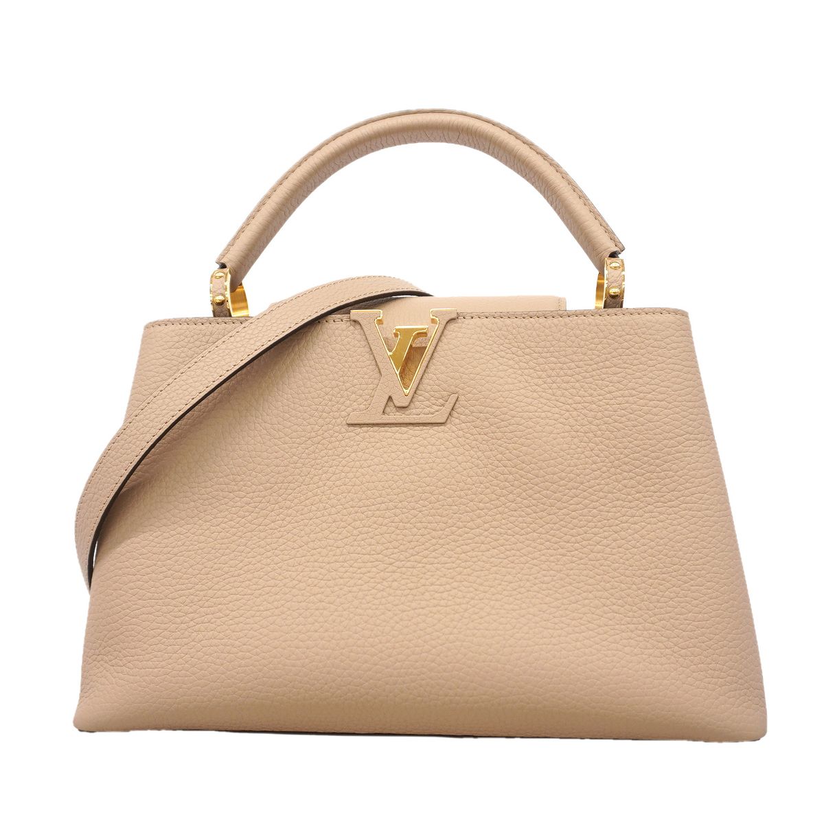 Louis Vuitton Handbag Capucines MM Galet 2-Way Bag