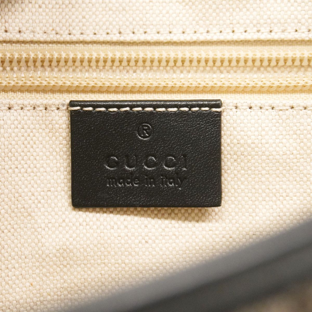 Gucci Shoulder Bag Diamante Beige Black Silver — view 5