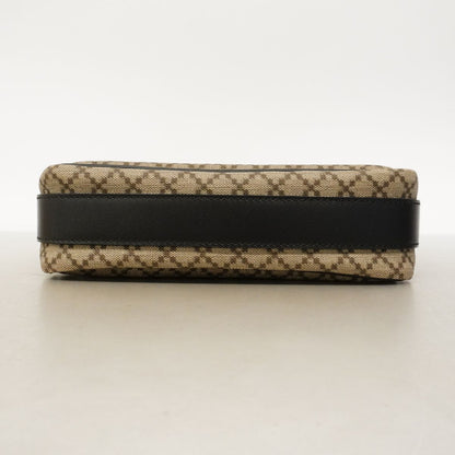 Gucci Shoulder Bag Diamante Beige Black Silver — view 3