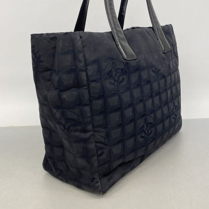 Chanel Tote Bag New Travel Nylon Black Gold — view 2
