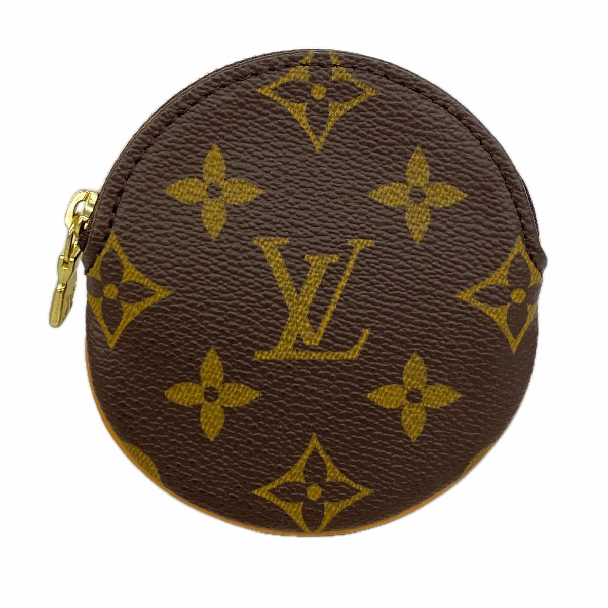 Louis Vuitton Coin Purse Monogram Porte Monnaie Rond Brown