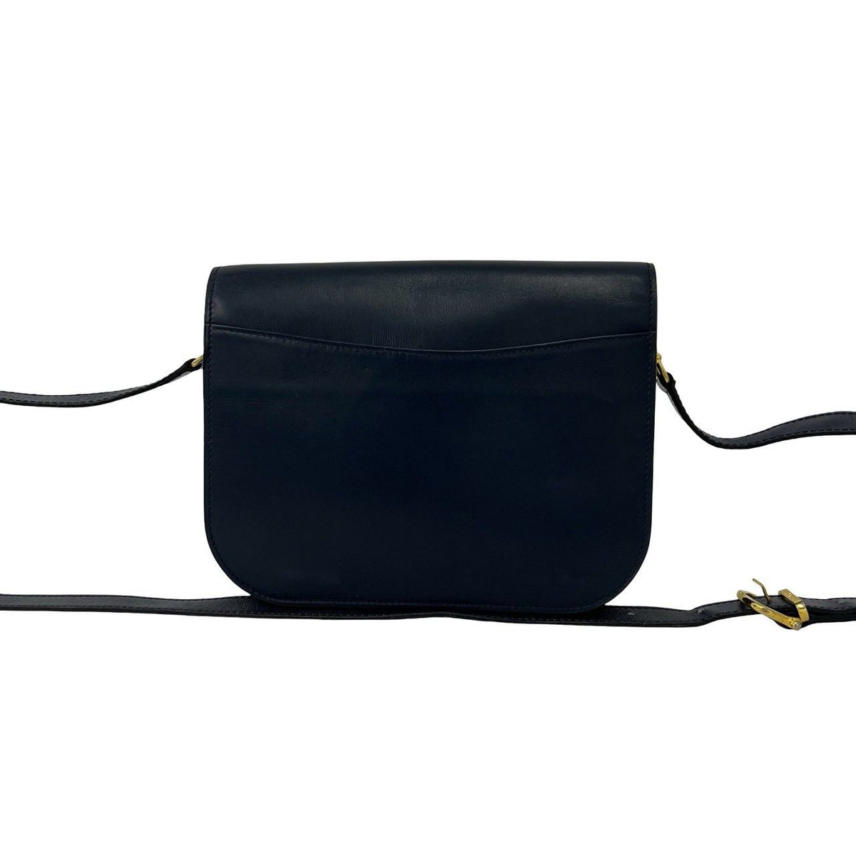Celine Vintage Star Ball Logo Leather Mini Shoulder Bag Pochette Navy — view 3