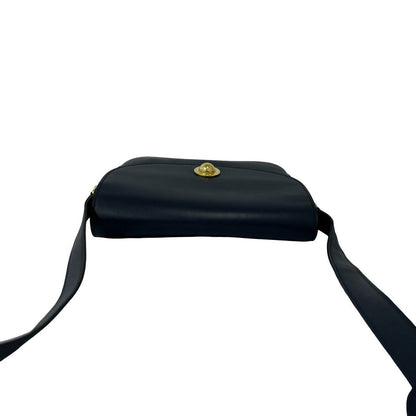 Celine Vintage Star Ball Logo Leather Mini Shoulder Bag Pochette Navy — view 4