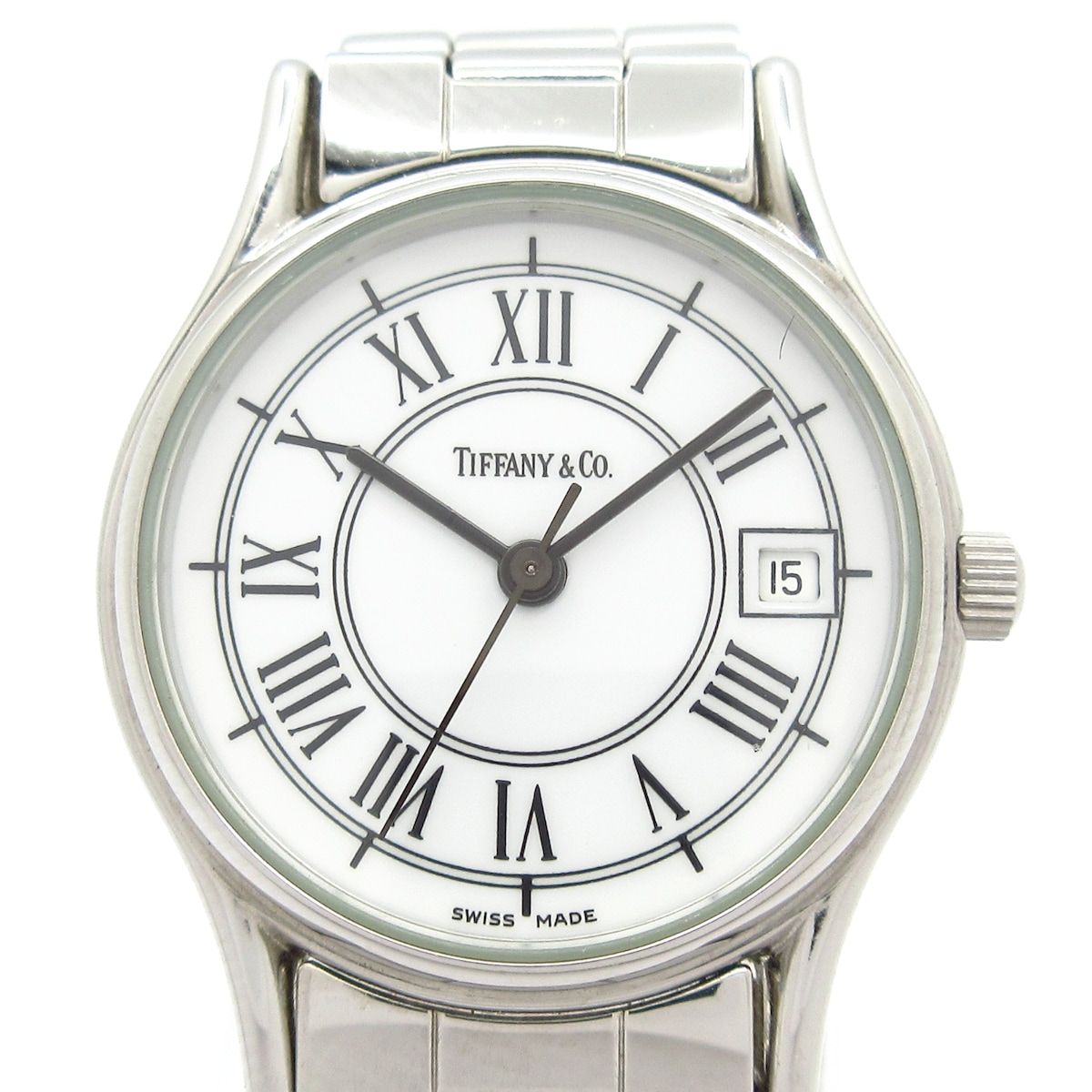 Tiffany & Co Watch Classic Round SS White