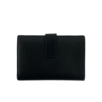 Hermes Jura Veau Epsom Bifold Wallet Mini Card Case Coin Purse Black — view 2