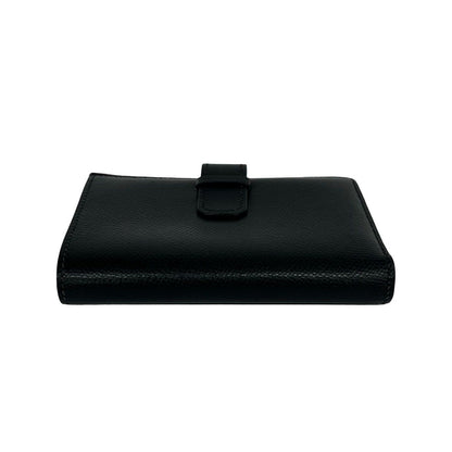 Hermes Jura Veau Epsom Bifold Wallet Mini Card Case Coin Purse Black — view 6