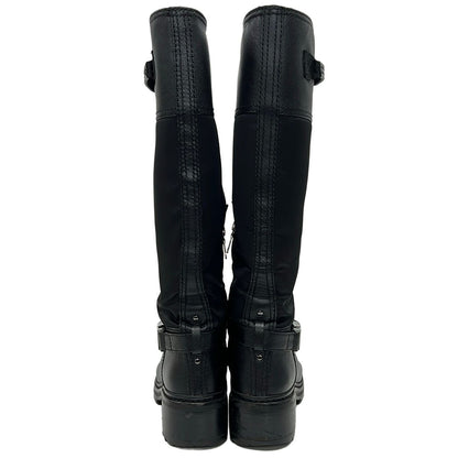 Prada Sport Long Boots Black Leather — view 3