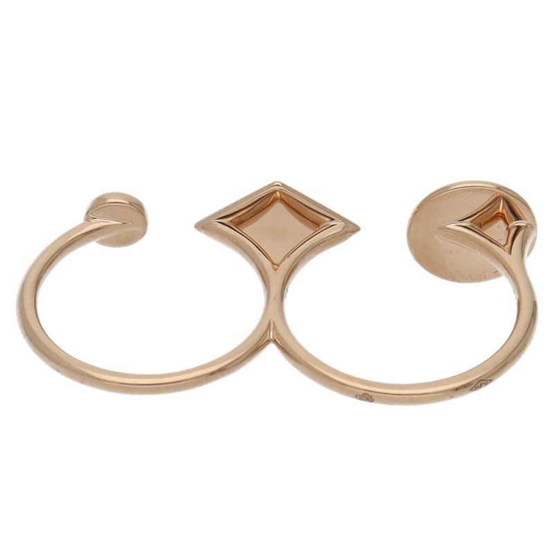 Hermes Gambade Double Ring Pink Gold — view 3