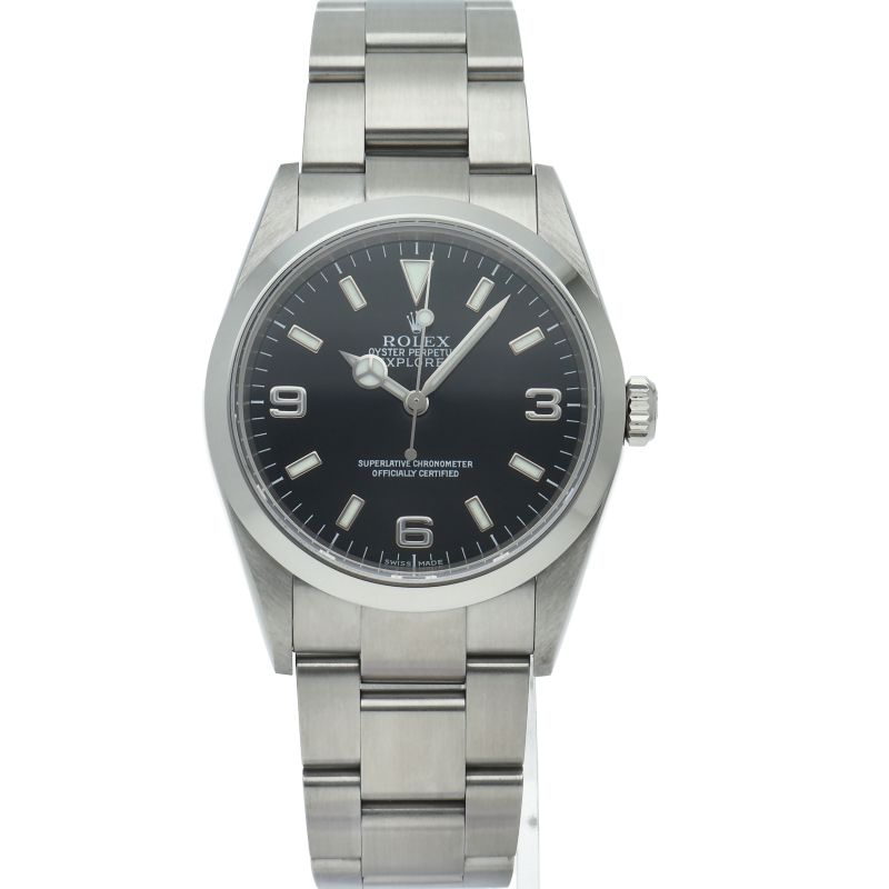 Rolex Explorer 1 SS Watch Black — view 2