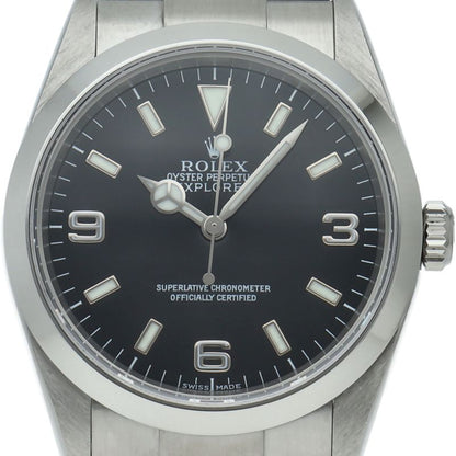 Rolex Explorer 1 SS Watch Black