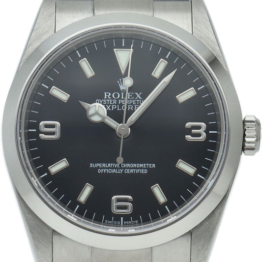 Rolex Explorer 1 SS Watch Black