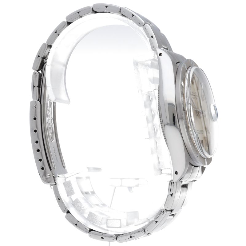 Rolex Oyster Perpetual Date Antique SS Watch Silver — view 4