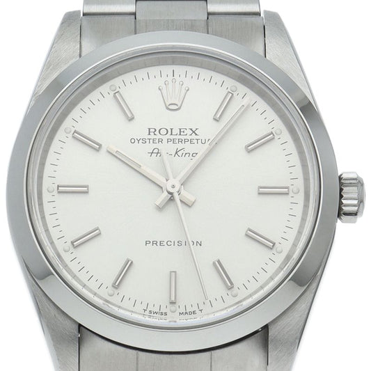 Rolex Air King SS Watch Silver
