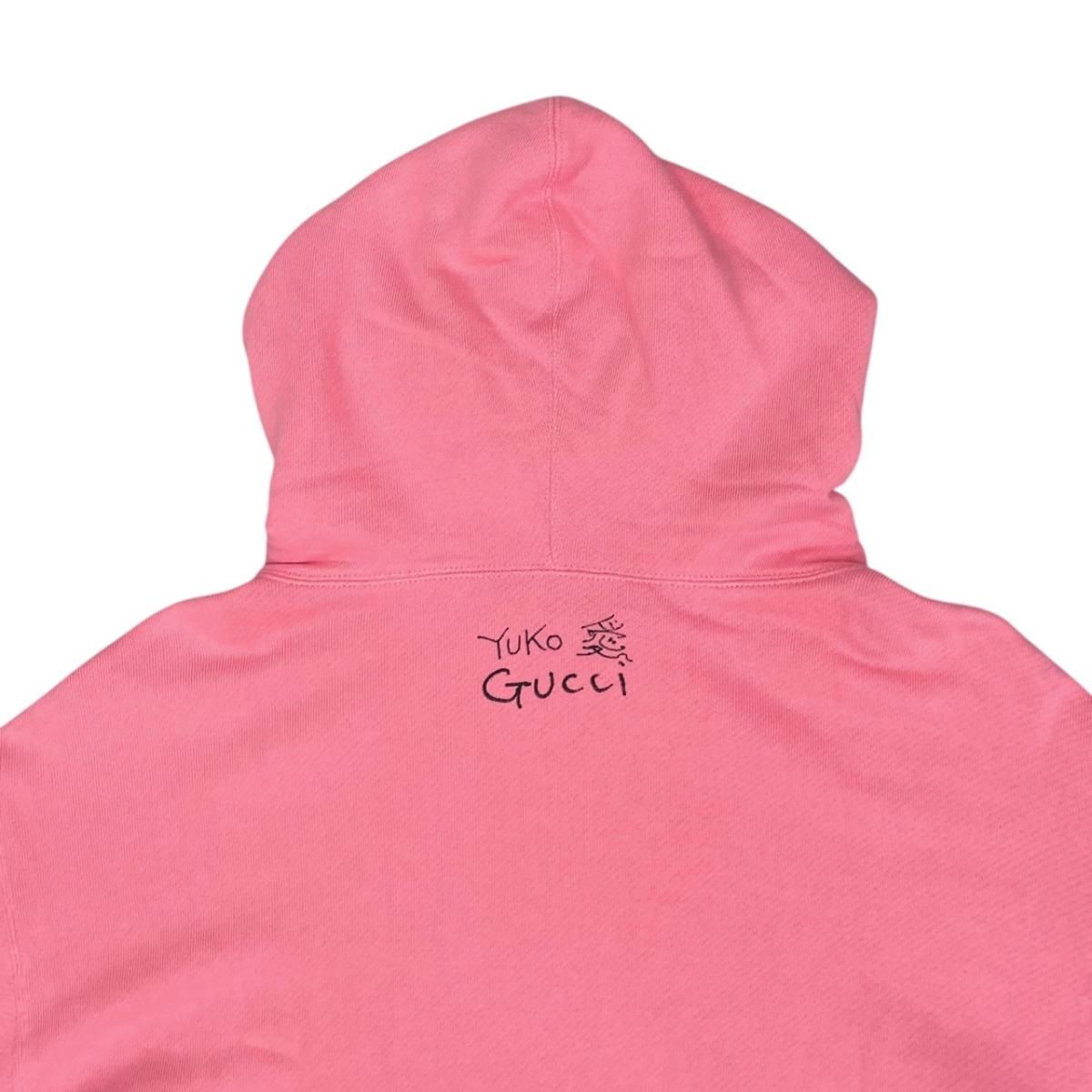 Gucci x Yuko Higuchi Collaboration Hoodie Animal Print Sweatshirt Cotton Logo M — view 5
