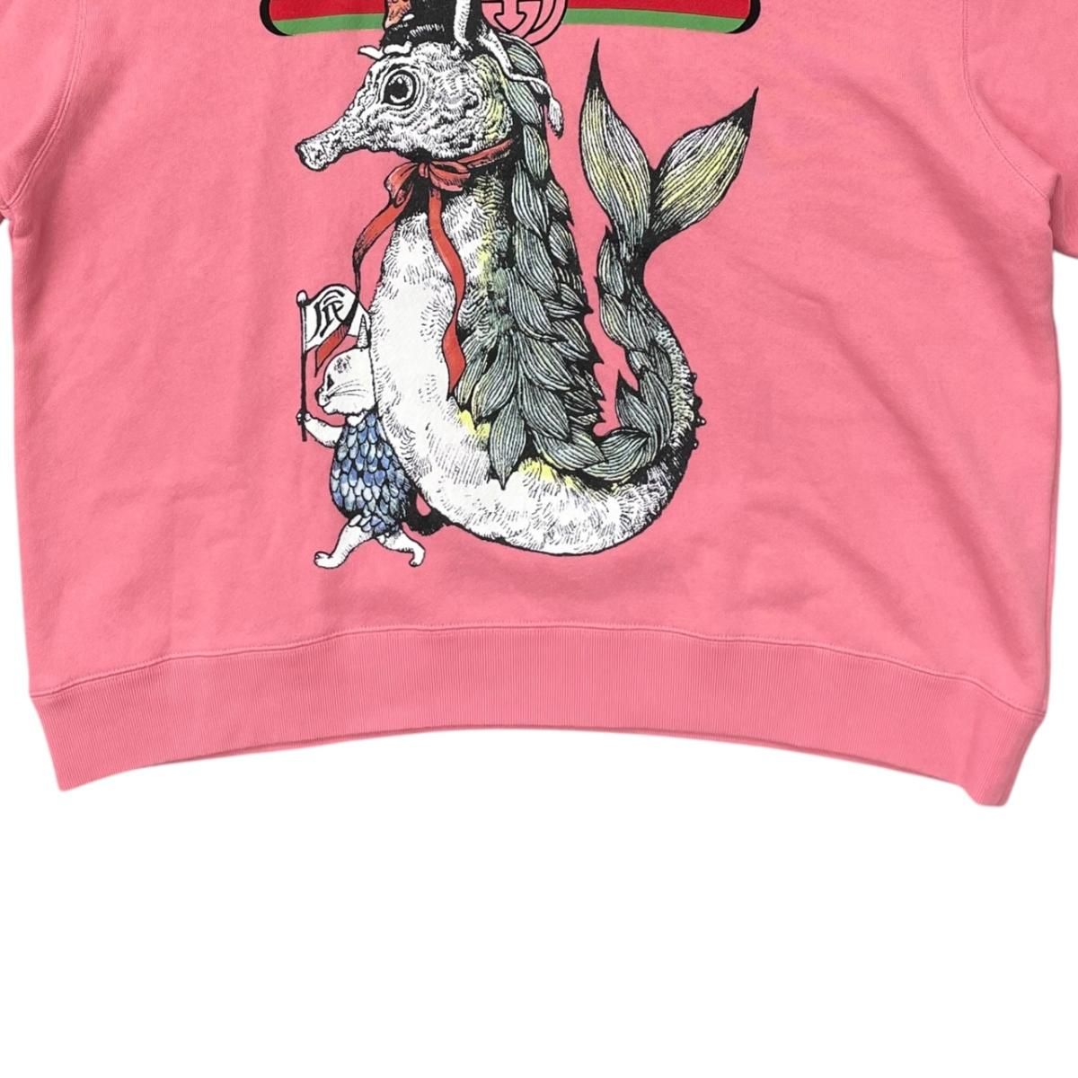 Gucci x Yuko Higuchi Collaboration Hoodie Animal Print Sweatshirt Cotton Logo M — view 4