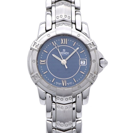 Fendi Quartz Watch Stainless Steel Blue Dial