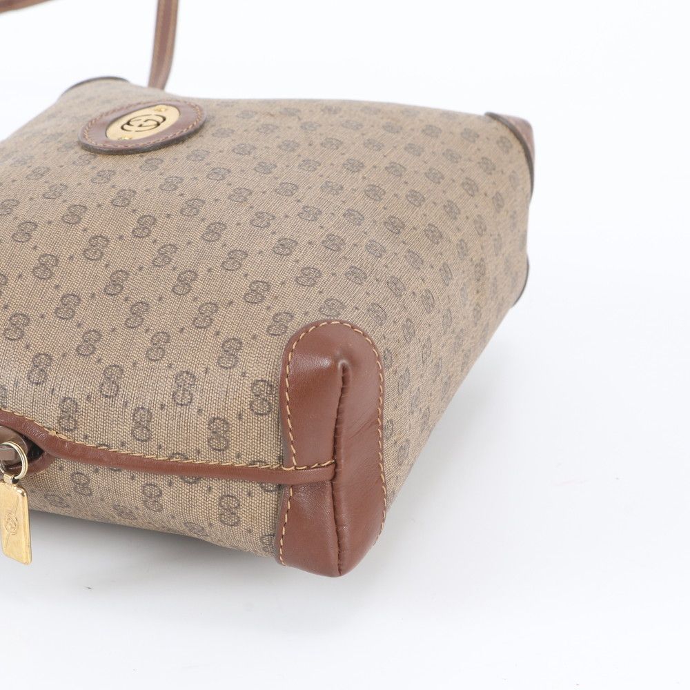 Gucci Micro GG Leather Canvas Shoulder Bag Crossbody Hand — view 4