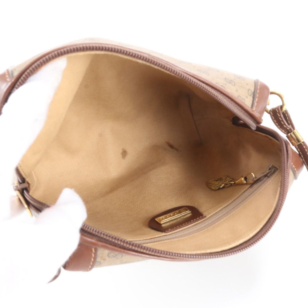 Gucci Micro GG Leather Canvas Shoulder Bag Crossbody Hand — view 7