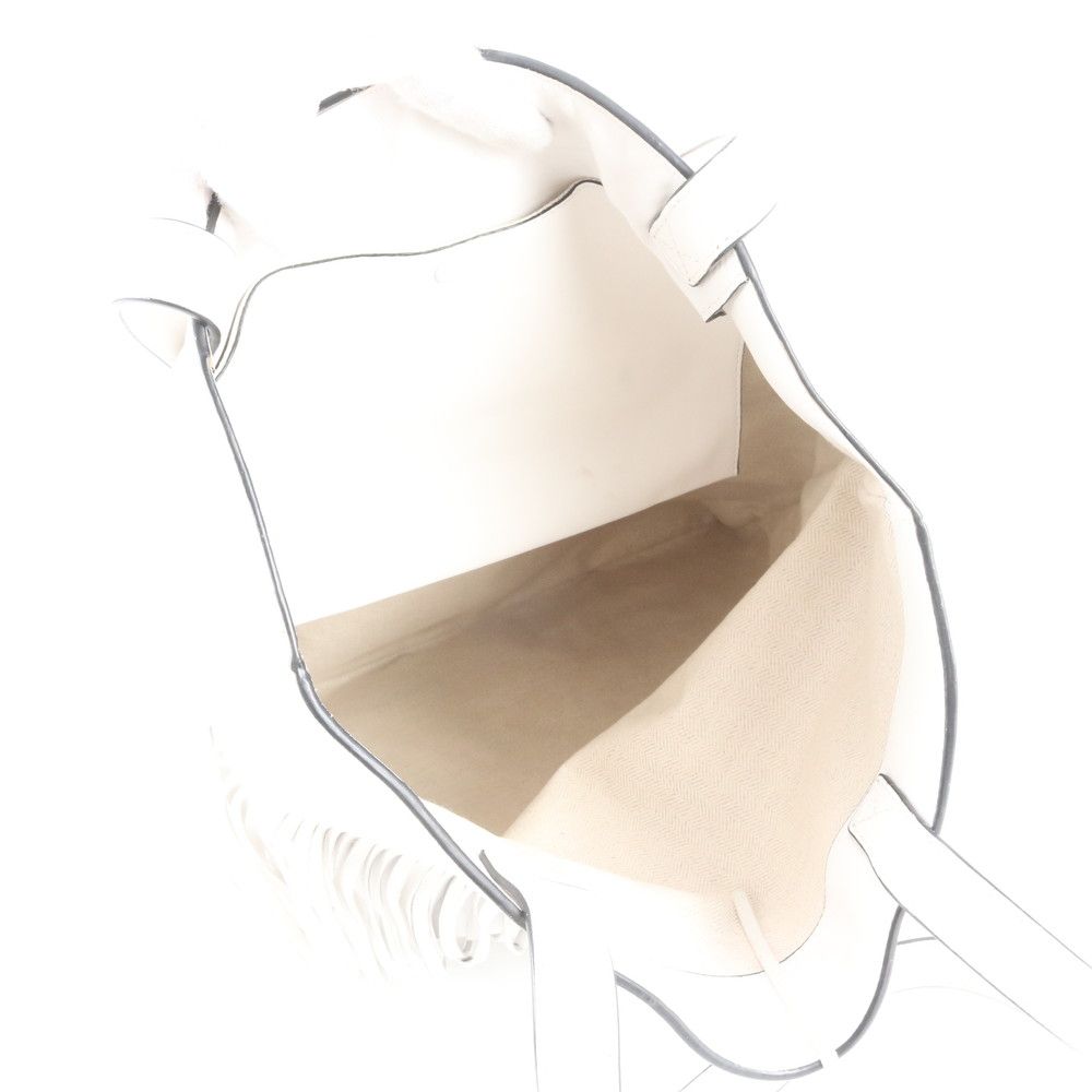 Loewe Vertical Anagram Fringe Leather Tote Bag Shoulder — view 7