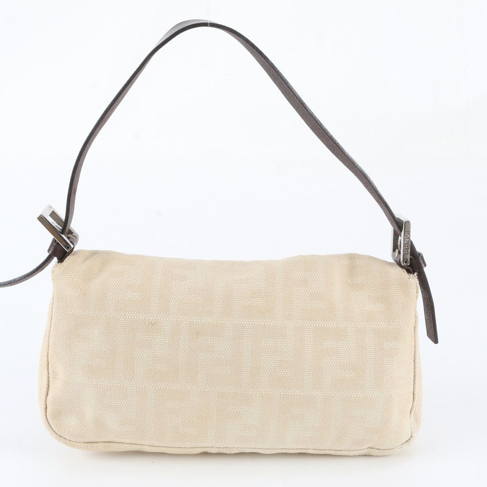Fendi Zucca Mamma Bucket FF Leather Shoulder Bag — view 3