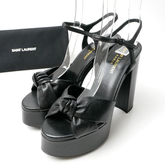 Saint Laurent Paris Bianca Sandals Ankle Strap Platform Chunkyheels