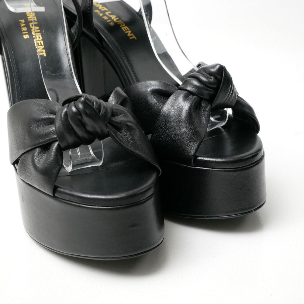 Saint Laurent Paris Bianca Sandals Ankle Strap Platform Chunkyheels — view 4