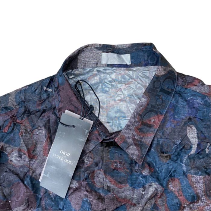 Dior x Peter Doig x Short Sleeve Shirt Camouflage Cotton Silk Multicolor — view 5