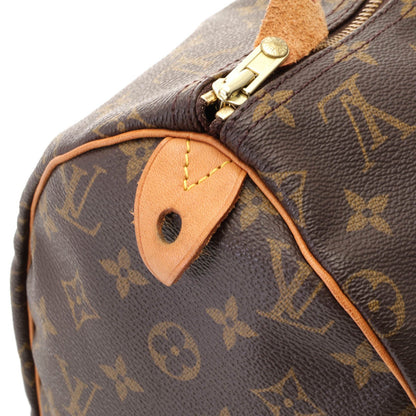 Louis Vuitton Speedy 40 Monogram Boston Bag Canvas Brown Boys' — view 7