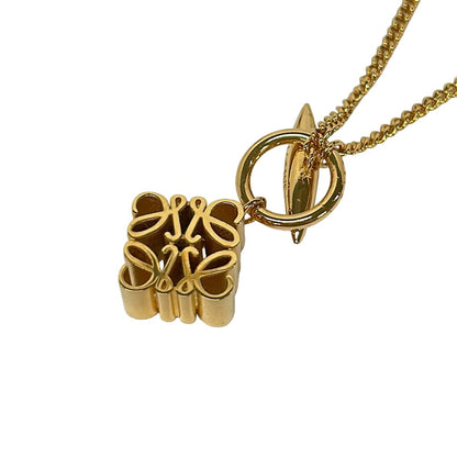 Loewe Necklace Anagram Pendant Gold