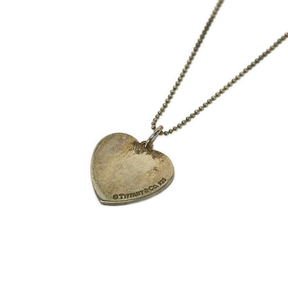 Tiffany & Co Necklace Milgrain Silver Heart — view 3