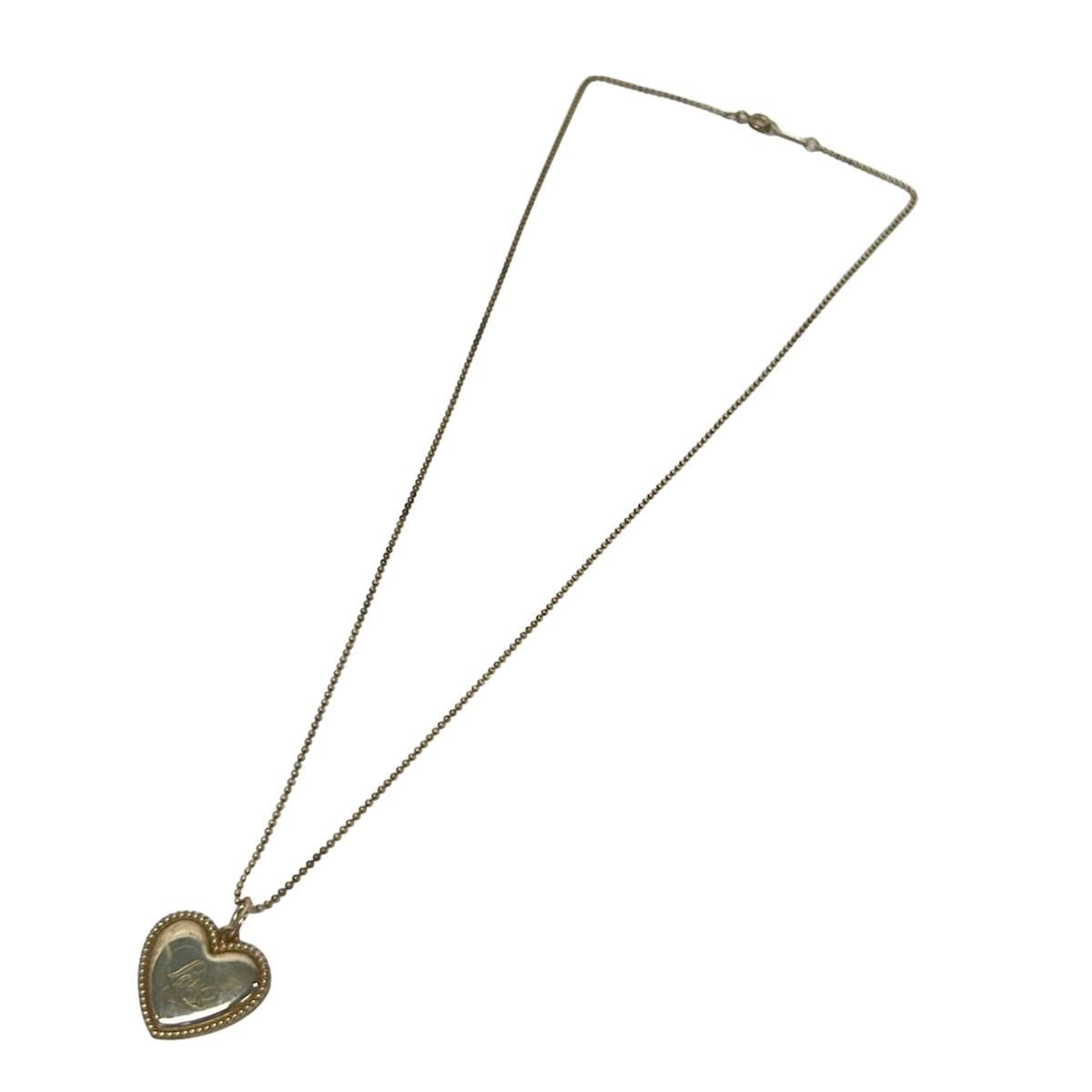 Tiffany & Co Necklace Milgrain Silver Heart — view 2