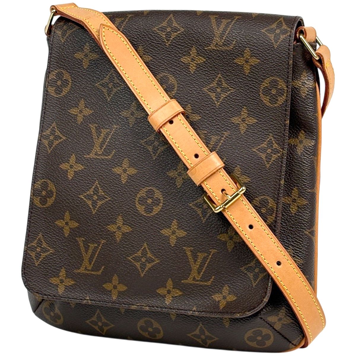 Louis Vuitton Musette Salsa Short Shoulder Bag Monogram Brown