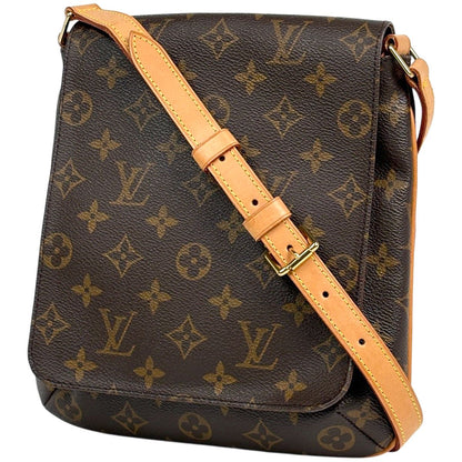 Louis Vuitton Musette Salsa Short Shoulder Bag Monogram Brown