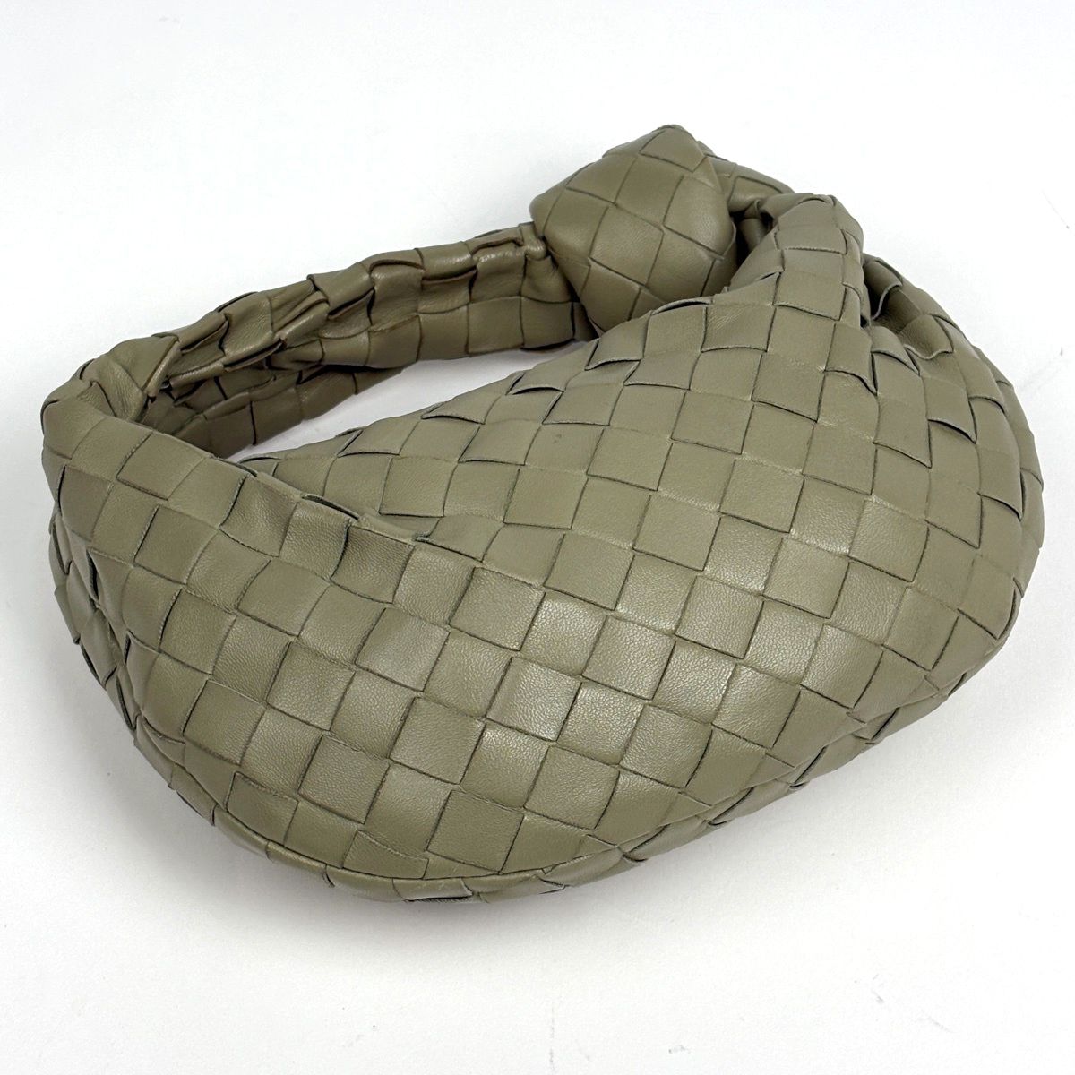 Bottega Veneta Intrecciato Handbag Hobo Leather Light Green — view 2