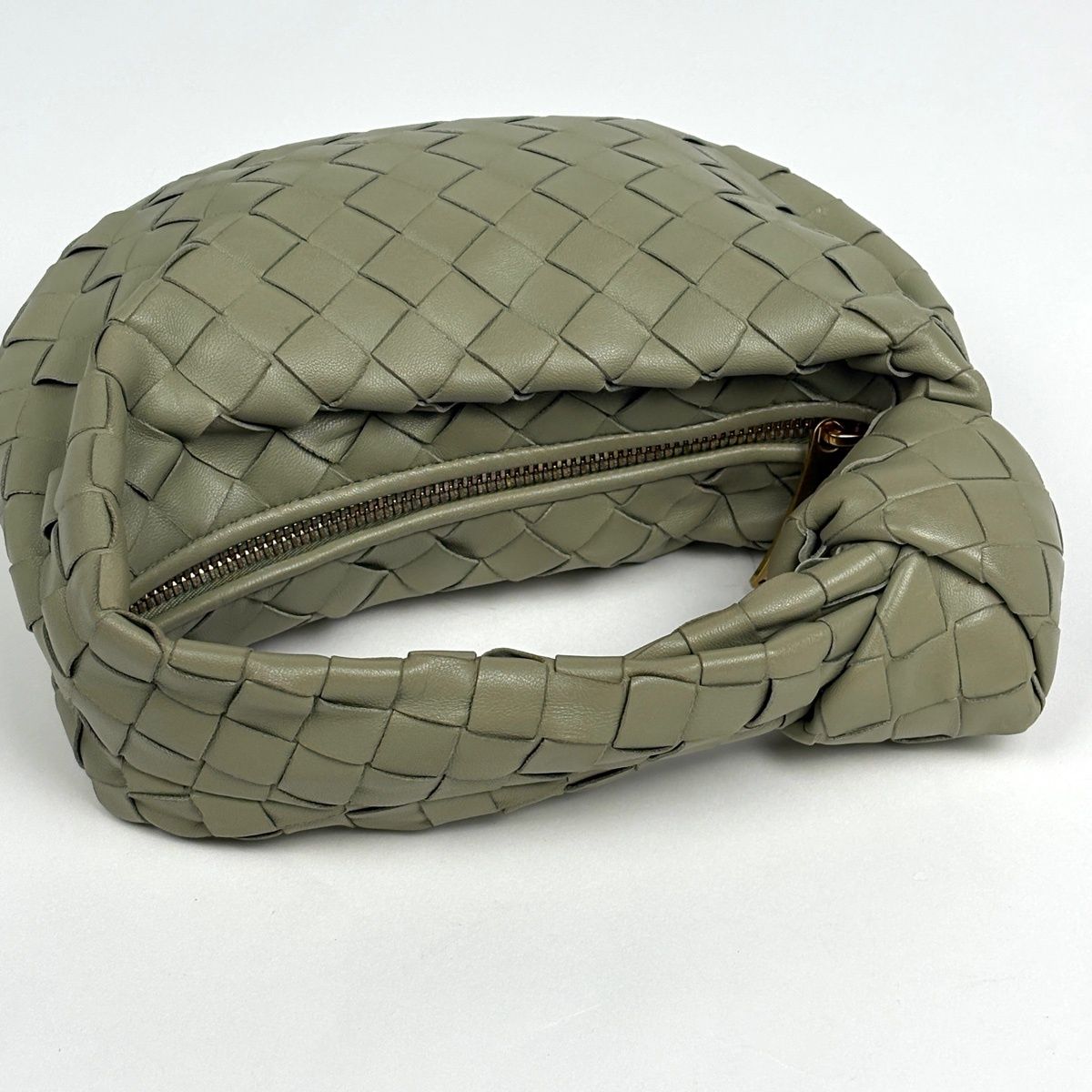 Bottega Veneta Intrecciato Handbag Hobo Leather Light Green — view 7