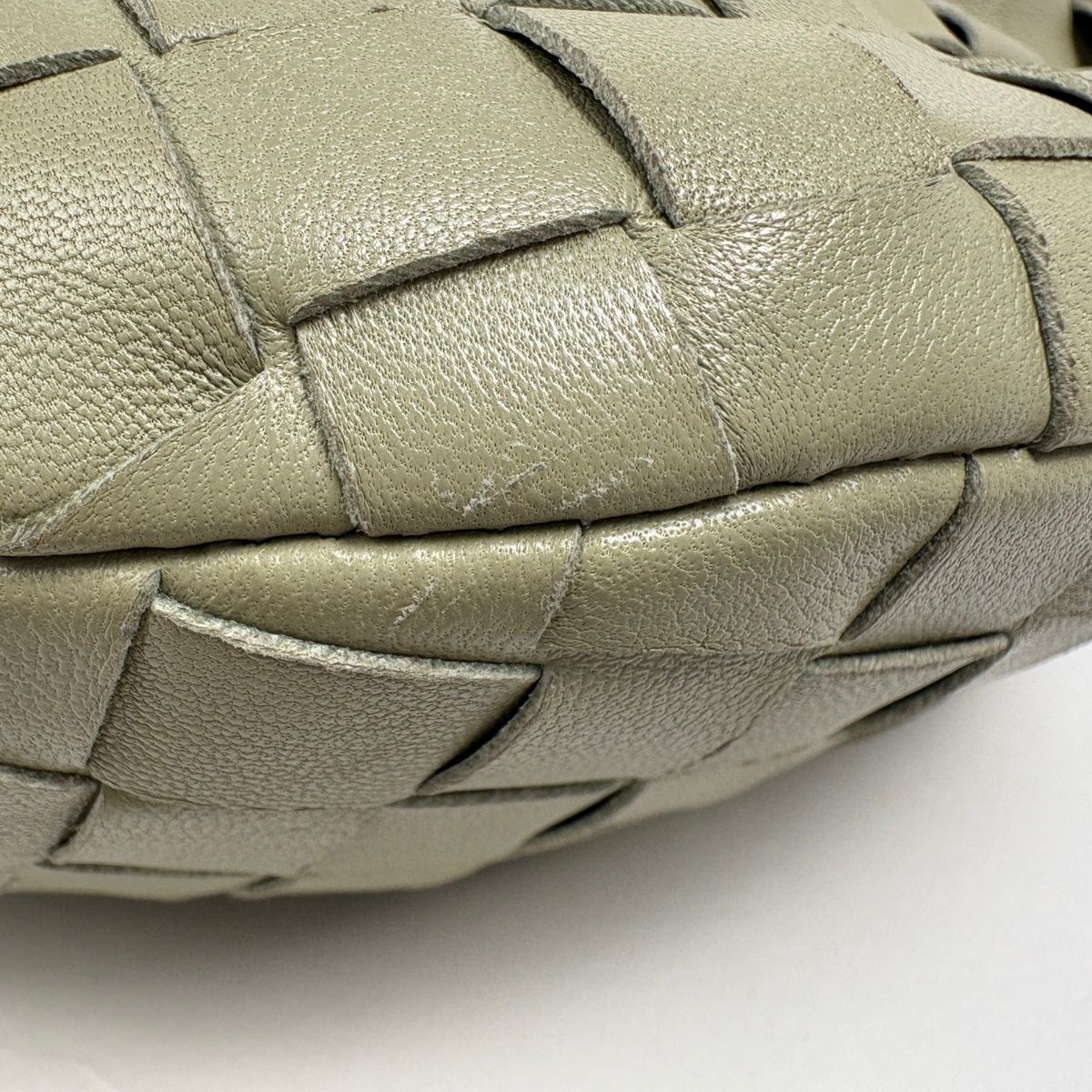Bottega Veneta Intrecciato Handbag Hobo Leather Light Green — view 3
