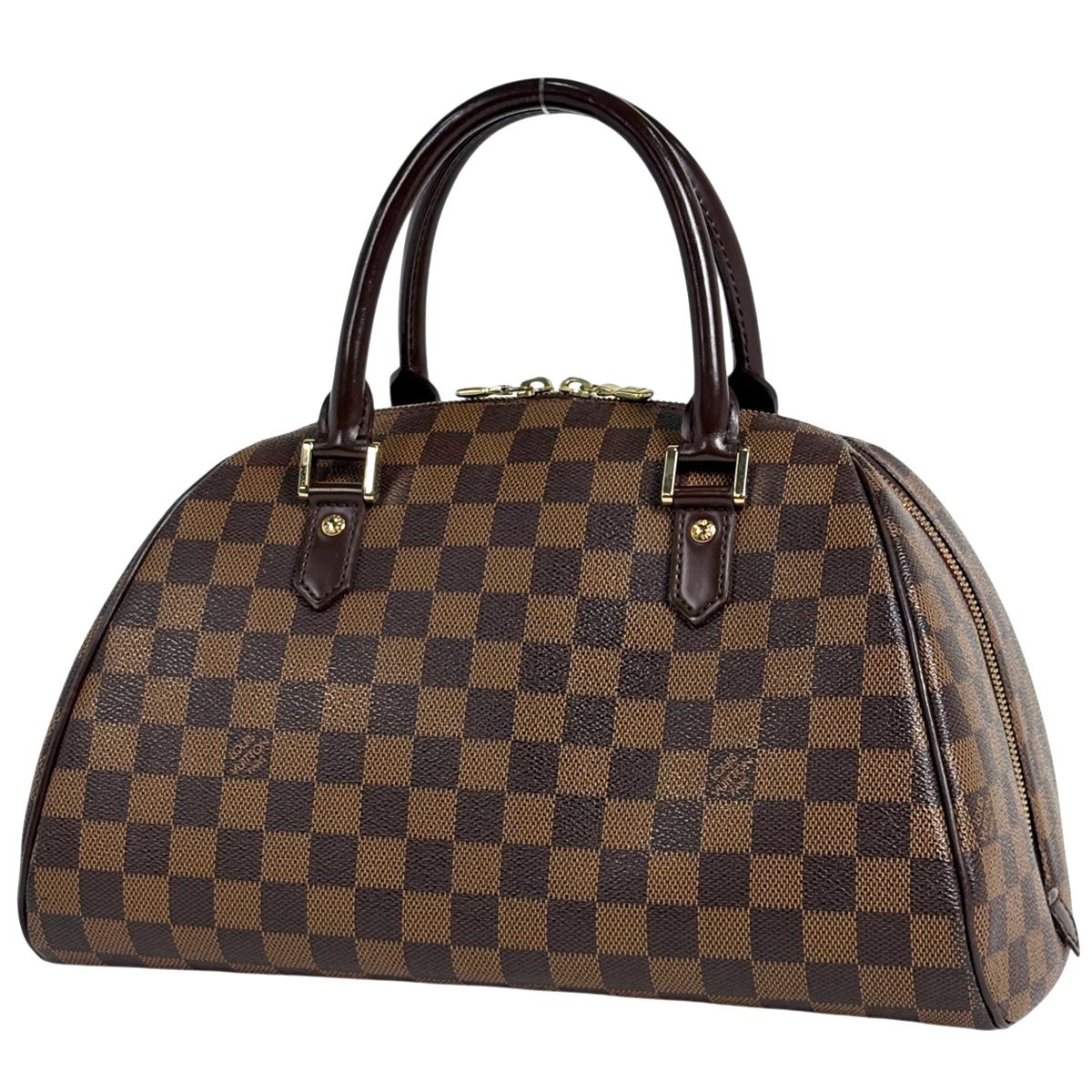 Louis Vuitton Riviera MM Handle Mini Boston Bag Damier Brown