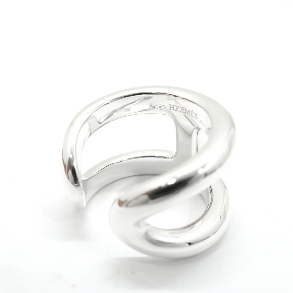 Hermes Osmose Ring GM Large 55 Silver — view 6