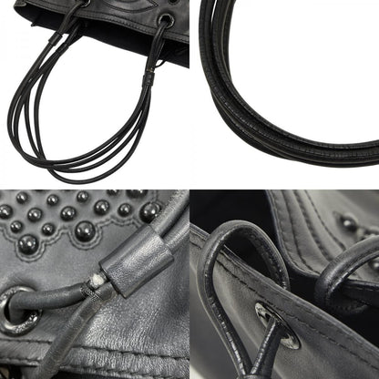 Loewe Tote Shoulder Bag Black Leather — view 8